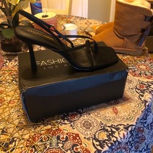 NWT Slingback kitten heel sandal black sz 11